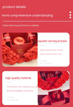 Valentines Day Gift Soap Rose Gift Box Crystal Pendant Necklace