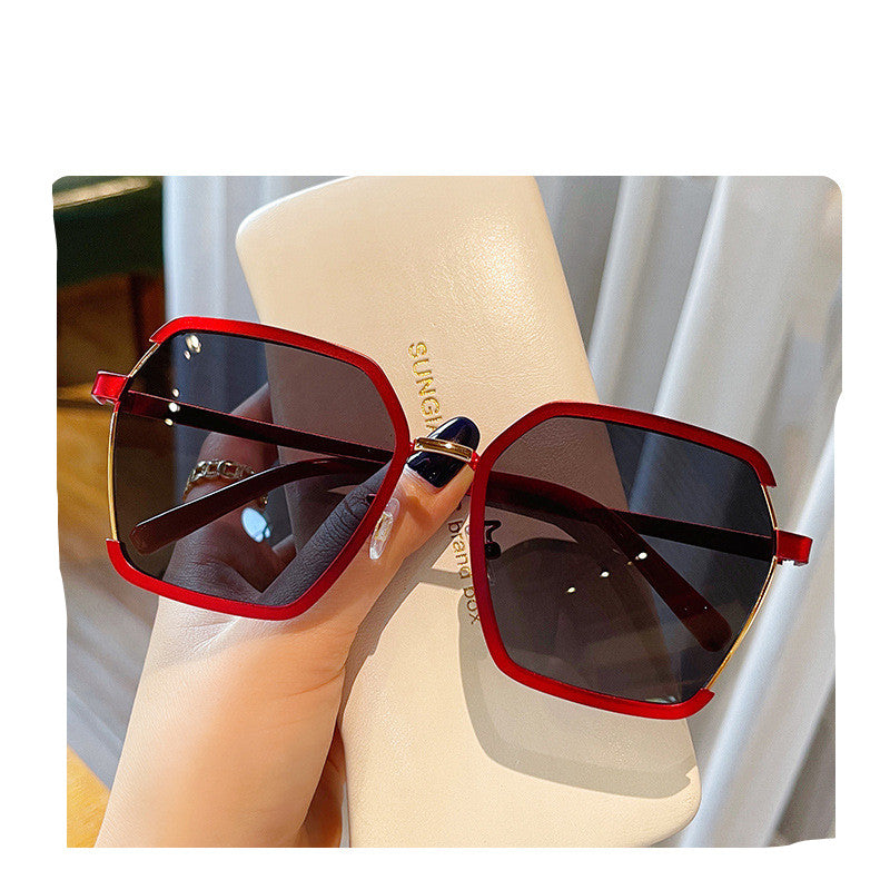 Ins Vintage Half-Frame Sunglasses