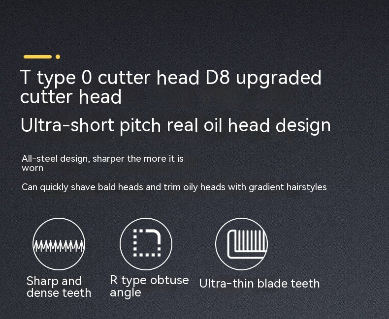 Retro Oil Head Trim Household Hair Clipper Engraving Electric Clipper Buddha Head Clippers