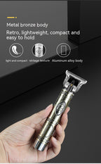 Retro Oil Head Trim Household Hair Clipper Engraving Electric Clipper Buddha Head Clippers