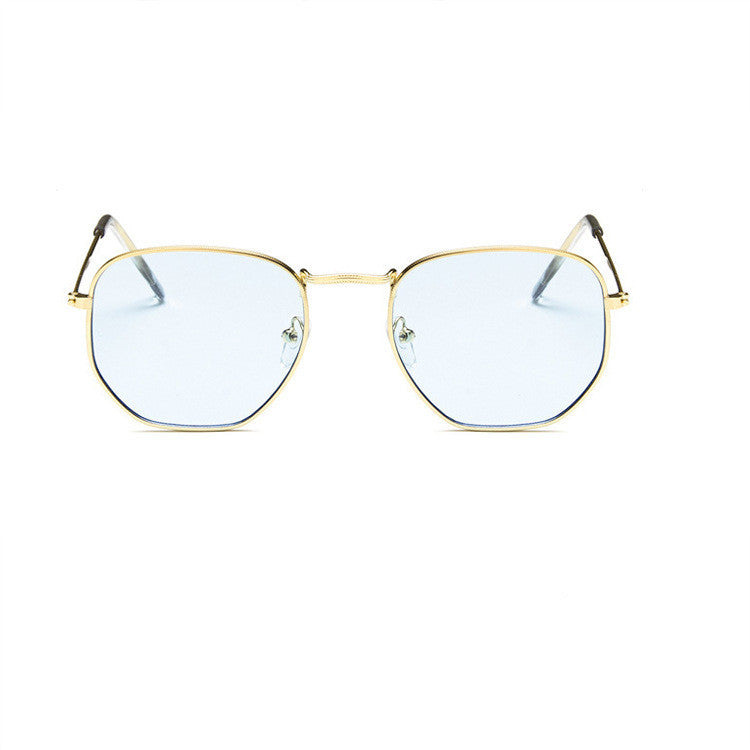 Retro Street Sunglasses Transparent Ocean