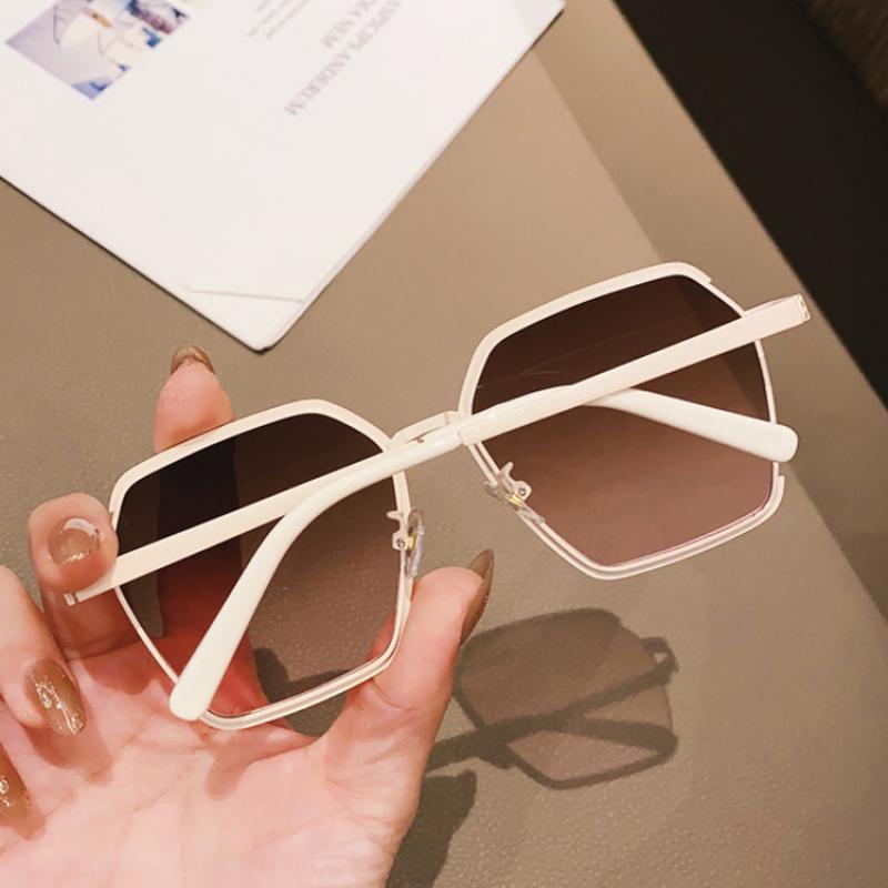Ins Vintage Half-Frame Sunglasses