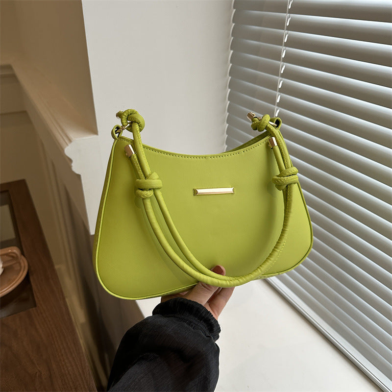 women’s high-end small square armpit bag handheld style