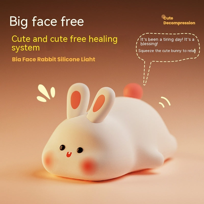 Sweet Rabbit LED Night Light - Soft Silicone Valentine's Gift