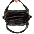 Niche Chain Versatile Genuine Leather Pleated Shoulder Bag