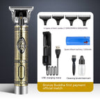 Retro Oil Head Trim Household Hair Clipper Engraving Electric Clipper Buddha Head Clippers