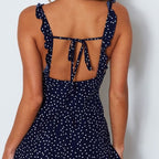 Polka-dot Strappy Dress Summer Fashion