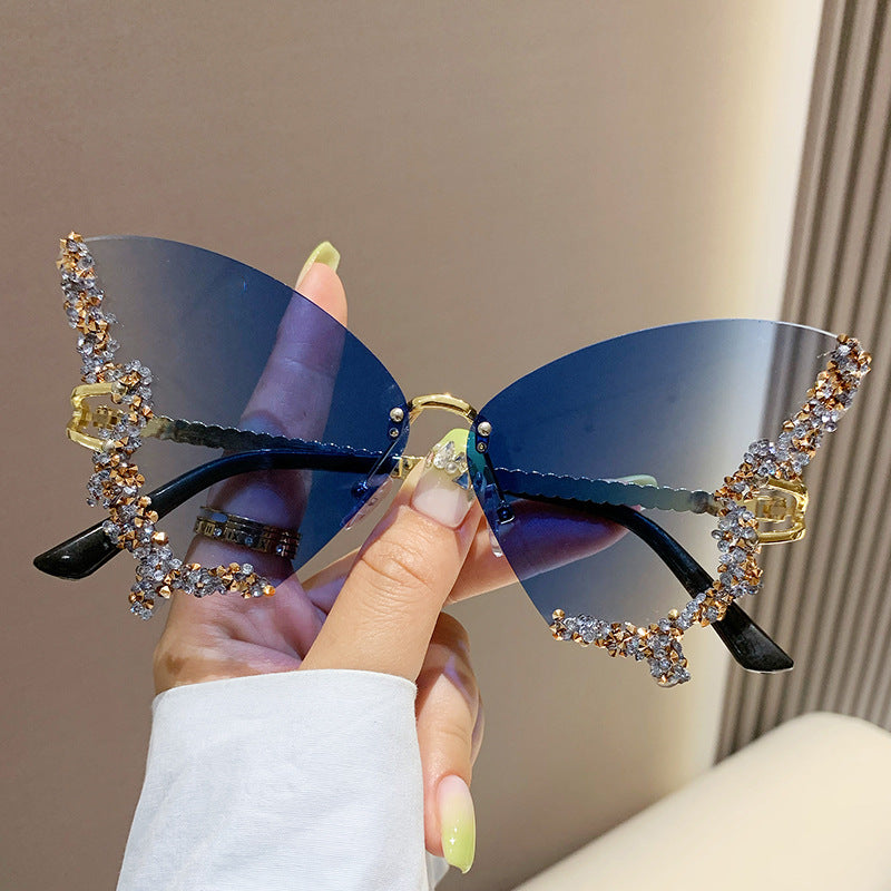 Luxury Diamond Butterfly Sunglasses